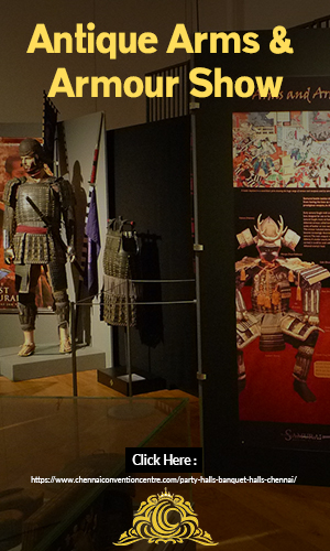 Image of An Exhibition Hall Which Portrays Antique Samurai Collections and Armours